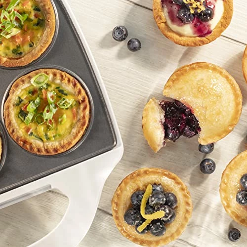 Outlet π Mini Pie And Quiche Maker - Nonstick Baker Cooks 6 Small Quiches Or Pies In Minutes- Dough Cutting Circle For Easy Dough Measurement- Better Than Pie Tins, Pans, π Christmas Holiday Baking Or Cooking π - Image 2