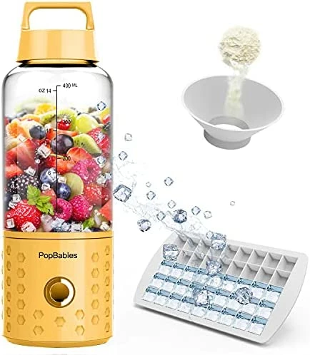 Best deal ๐ PopBabies Portable Blender, Personal Blender, Smoothie Blender For Shakes With USB Rechargeable Blender Bottle Corolina Blu ๐ - Image 11