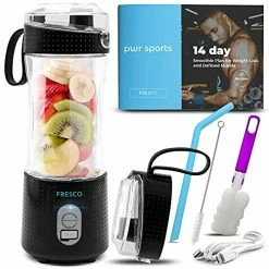 Best deal โญ PWR SPORTS FRESCO Portable Blender, Personal Size Blender For Shakes And Smoothies, Fruit Smoothie Blender, Milkshake โ Juicer Mini Blender 4000 MAh USB Rechargeable With 6 Blades, Handheld Use In Sports, Travel, Gym โญ