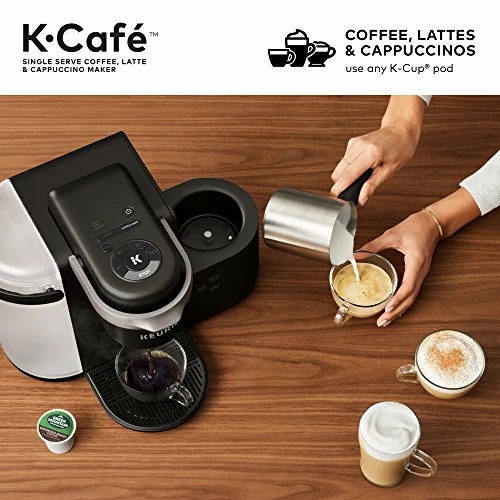 Best reviews of 🎉 Keurig K-Cafe Single-Serve K-Cup Coffee Maker, Latte Maker And Cappuccino Maker, Comes With Dishwasher Safe Milk Frother, Coffee Shot Capability, Compatible With All Keurig K-Cup Pods, Dark Charcoal ❤️ - Image 2