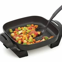 Outlet 🛒 BELLA 12 X 12 Inch Electric Skillet With Non-Stick 🧥 Coating BPA Free 🔔