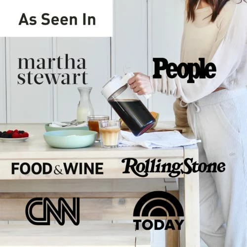 Best Sale 😀 Takeya Patented Deluxe Cold Brew Coffee Maker, 1 Qt, Blac 👍 - Image 6