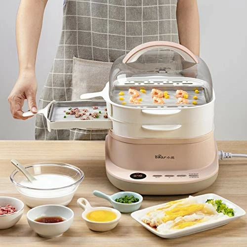 Coupon ✔️ N/C Household Small Mini Multifunctional Electric Steamer Rice Noodle Maker Drawer Type Breakfast Machine Food Steamer, 6 Cooking Modes 9.5 Hours Reservation Function 😉 - Image 2