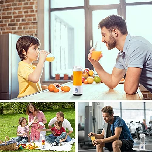 Wholesale π Moisturnt Portable Blender For Shakes And Smoothies: Personal Size Single Serve Travel Fruit Juicer Mixer Cup With Rechargeable USB Small Electric Individual Mini Blender For Juice Milk White π― - Image 2