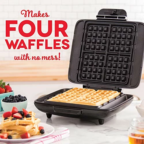 Promo ๐ DASH No-Drip Belgian Waffle Maker: Waffle Iron 1200W + Waffle Maker Machine For Waffles, Hash Browns, Or Any Breakfast, Lunch, & Snacks With Easy Clean, Non-Stick + Mess Free Sides - Aqua โญ - Image 2