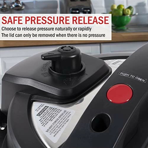 Best deal π Thomson TFPC607 9-in-1 Pressure Cooker And Air Fryer With Dual Lid, Slow Cooker And More, Digital Touch Display, 6.5 QT Capacity, Included Cooking Accessories - Stainless Steel π - Image 6