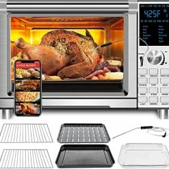 Top 10 😀 NUWAVE BRAVO XL 30-Quart Convection Oven With Flavor Infusion Technology With Integrated Digital Temperature Probe; 12 Presets; 3 Fan Speeds; 5-Quartz Heating Elements 👍