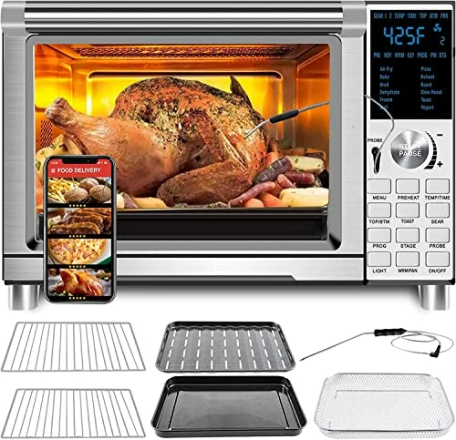 Top 10 π NUWAVE BRAVO XL 30-Quart Convection Oven With Flavor Infusion Technology With Integrated Digital Temperature Probe; 12 Presets; 3 Fan Speeds; 5-Quartz Heating Elements π