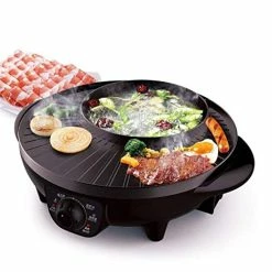 Best reviews of 🛒 LIVEN BBQ Electric Grill With Shabu Shabu Hot Pot, Perfect For 1 To 4 Person 🥰