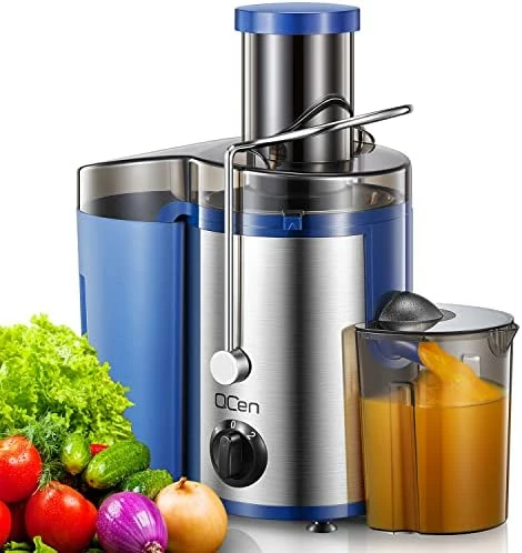 Promo ✔️ Juicer Machine, 500W Centrifugal Juicer Extractor With Wide Mouth 3” Feed Chute For Fruit Vegetable, Easy To Clean, Stainless Steel, BPA-free, By QCen Gr 🌟 - Image 6