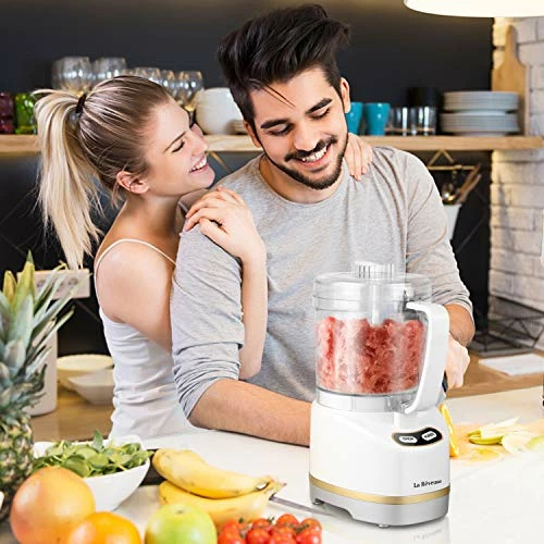 Best reviews of โญ La Reveuse Electric Mini Food Processor Small Chopper 200 Watts 2-Cup Prep Bowl For Mincing Chopping Grinding Blending Pureeing (White) ๐ - Image 4