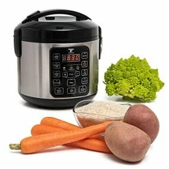 Best reviews of 🧨 Moss & Stone Electric Multicooker Digital Rice Cooker Small 4-8 Cup 10 Pre-Programmed Settings Brown & White Rice / Food Steamer, Slow Cooker Electric Cooker With Steamer For Vegetables, Nonstick Pot Stainless Steel Rice Cooker 🤩