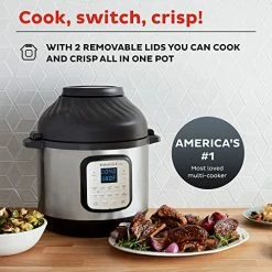 Promo 🔔 Instant Pot Duo Crisp 11-in-1 Air Fryer And Electric Pressure Cooker Combo With Multicooker Lids That Air Fries, Steams, Slow Cooks, Sautés, Dehydrates, & More, Free App With Over 800 Recipes, 8 Quar 👍