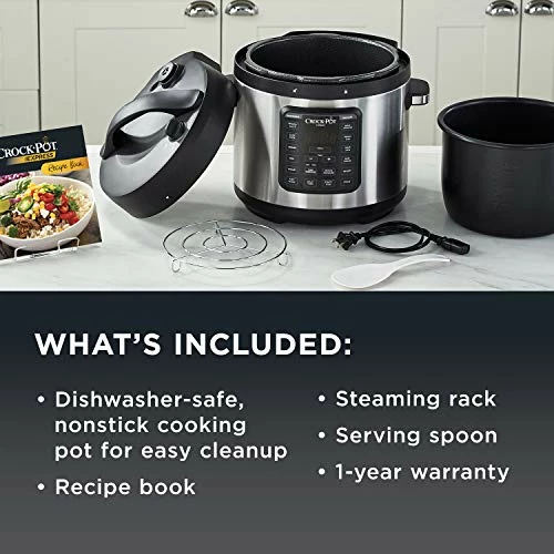 Best deal 🎉 Crock-Pot 2100467 Express Easy Release | 6 Quart Slow, Pressure, Multi Cooker, Stainless Steel ⌛ - Image 5