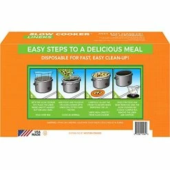 Brand new π Western Orange Heavy-duty Crockpot Liners BPA-free Made In The USA, 8 Liners 13"x21", Bags Fit 3-6.5 Quart Oval And Round Slow Cook π