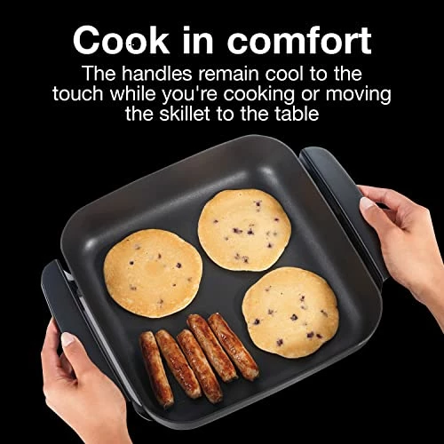 Coupon π Proctor Silex Electric Skillet With Lid, 144 Sq. In. Nonstick Cooking Surface For Frying, Sauteing, Simmering And Braising, Adjustable Temp 200Β° To 400Β° F, Black (38526PS) π₯° - Image 3