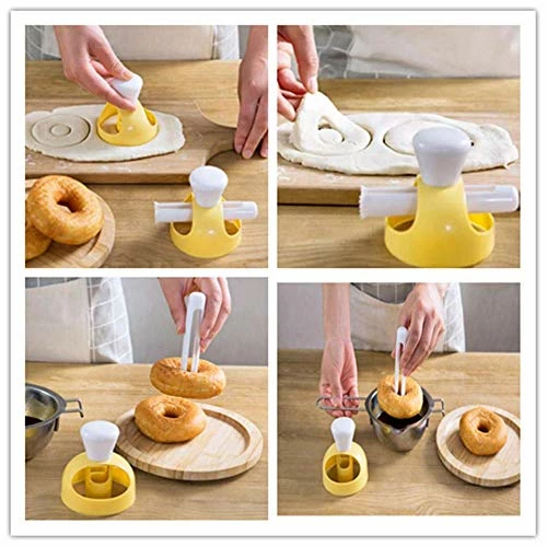 Brand new β YOOUSOO 2 Pack Donut Cutters Set 3 Inch,Cookie Cutter Round For Baking Donut Mould Maker Plastic With Dipping Plier, Cake Mold Biscuit Cutter Non-Stick Mold Baking DIY Donut Tools β¨ - Image 2