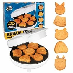 Promo ๐ CucinaPro Animal Mini Waffle Maker- Makes 7 Fun, Different Shaped Pancakes Including A Cat, ๐ฆฎ Dog, Reindeer & More - Electric Non-stick Waffler, Fun Gift Animals ๐ฏ