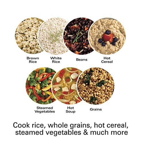 Best Sale ⭐ Hamilton Beach Digital Programmable Rice Cooker & Food Steamer, 8 Cups Cooked (4 Uncooked), With Steam & Rinse Basket, Stainless Steel (37518) ❤️ - Image 5