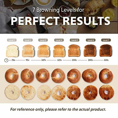 Flash Sale ✨ BUYDEEM DT640 4-Slice Toaster, Extra Wide Slots, Retro Stainless Steel With High Lift Lever, Bagel And Muffin Function, Removal Crumb Tray, 7-Shade Settings (Cozy Greenish) 🧨 - Image 3