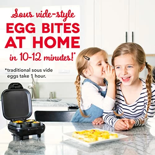 Discount ⌛ DASH Deluxe Sous Vide Style Egg Bite Maker With Silicone Molds For Breakfast Sandwiches, Healthy Snacks Or Desserts, Keto & Paleo Friendly, (1 Large, 4 Mini) - Aqua 👏 - Image 4