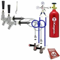 Outlet 👏 Kegco 3P2SCK-5T Kegerator Kit, 2-Tap, Chrome 🎁
