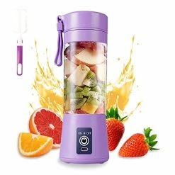 Top 10 β€οΈ DoubleCare Portable Blender Cup,Electric USB Juicer Blender,Mini Blender Portable Blender For Shakes And Smoothies, Juice,380ml, Six Blades Great For Mixing,Light Purp π
