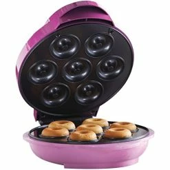 Hot Sale 🎉 Brentwood Mini Donut Maker Machine, Non-Stick, Pink ⭐