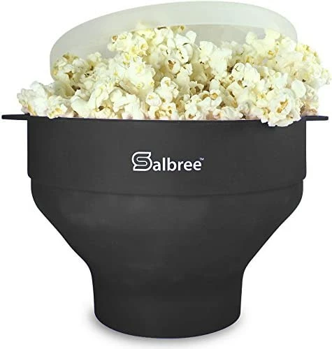 Cheapest 🎁 Original Salbree Microwave Popcorn Popper, Silicone Popcorn Maker, Collapsible Bowl - The Most Colors Available (Aqua) 🔥 - Image 7
