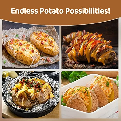 Budget ๐ Clear Microwaveable Potato Steamer Perfect For Enjoying Baked Gourmet Potatoes Cooks Soft And Fluffy Potatoes In Minutes Easy To Clean Dishwasher Safe (8 Inch) (1 Pack) ๐ฅ - Image 4