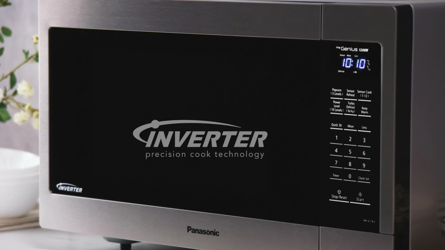 Best Pirce ๐งจ Panasonic Microwave Oven NN-SN966S Stainless Steel Countertop/Built-In With Inverter Technology And Genius Sensor, 2.2 Cubic Foot, 1250W โ - Image 7